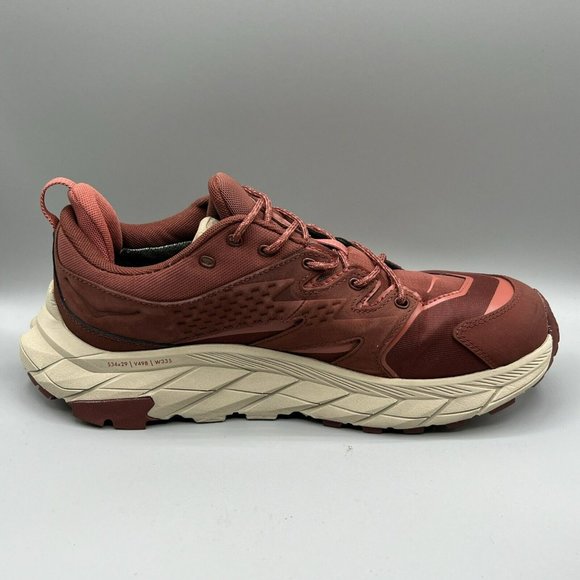 Hoka Womens Red Anacapa GTX Trail Running Hiking Goretex Shoes Sz US‎ 11B VIBRAM - Picture 10 of 12